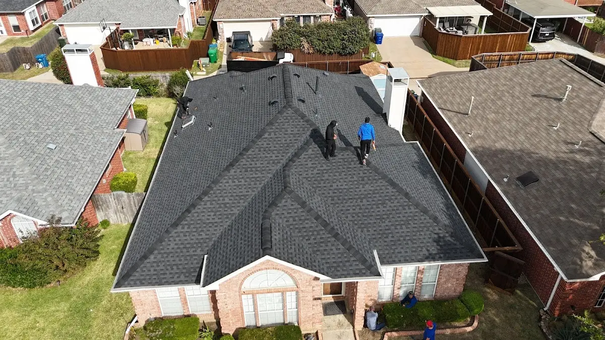 Slate & Tile Roof Repair work in progress on a Alameda property